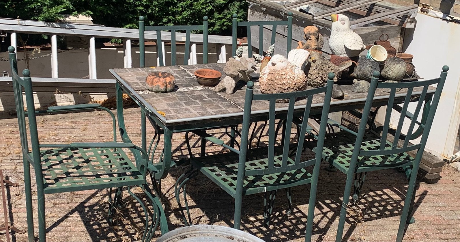 metalen tuinset - gietijzer, Tuin en Terras, Ophalen
