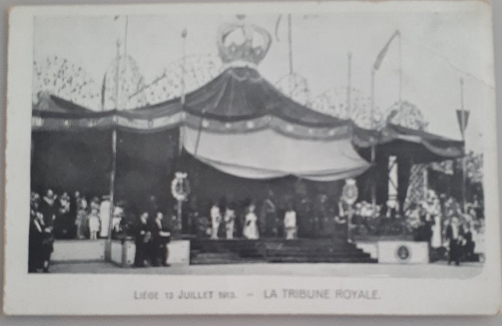 Oude Postkaart : LUIK 13-7-1913 / La TRIBUNE ROYALE Ref.E103, Ophalen of Verzenden, Voor 1920, Ongelopen, Luik