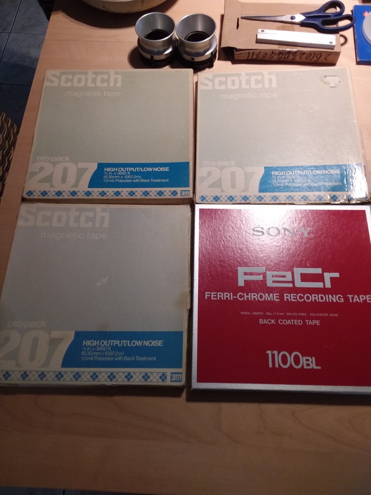 ensemble de 4 bobines en aluminium de 10 pouces, TV, Hi-fi & Vidéo, Enregistreurs audio, Enlèvement, Pièce