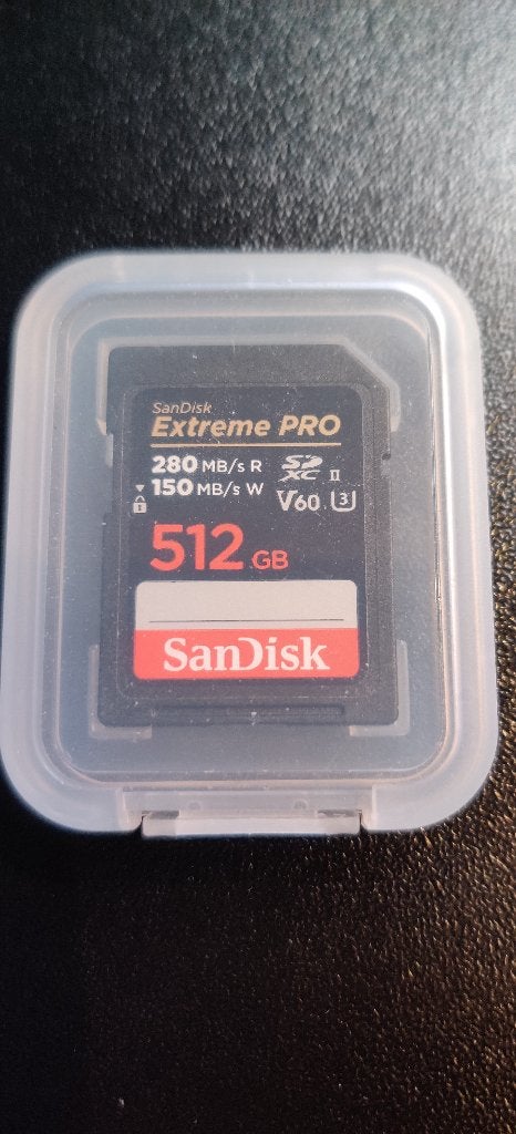 SanDisk Extreme PRO 512 Go - V60 - UHS-II - U3 - 2 CARTES, TV, Hi-fi & Vidéo, Enlèvement ou Envoi, SDXC, Correction d'erreurs