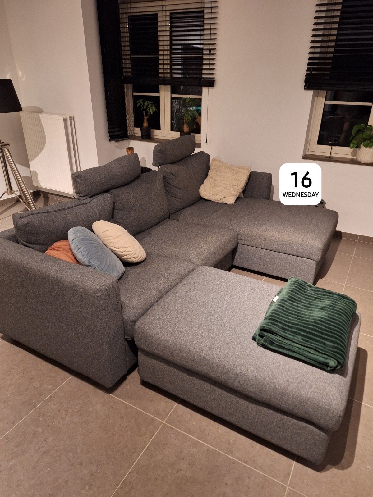 Zetel brede 3-zit, Ophalen