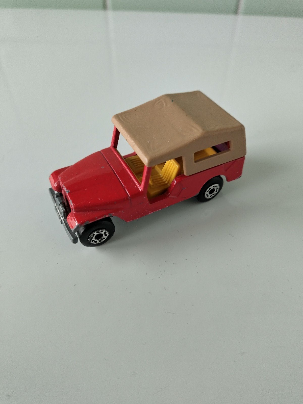 Vintage Matchbox Jeep CJ6 AFHALING LEES BESCHRIJVING, Hobby & Loisirs créatifs, Voitures miniatures | 1:50, Enlèvement, Utilisé