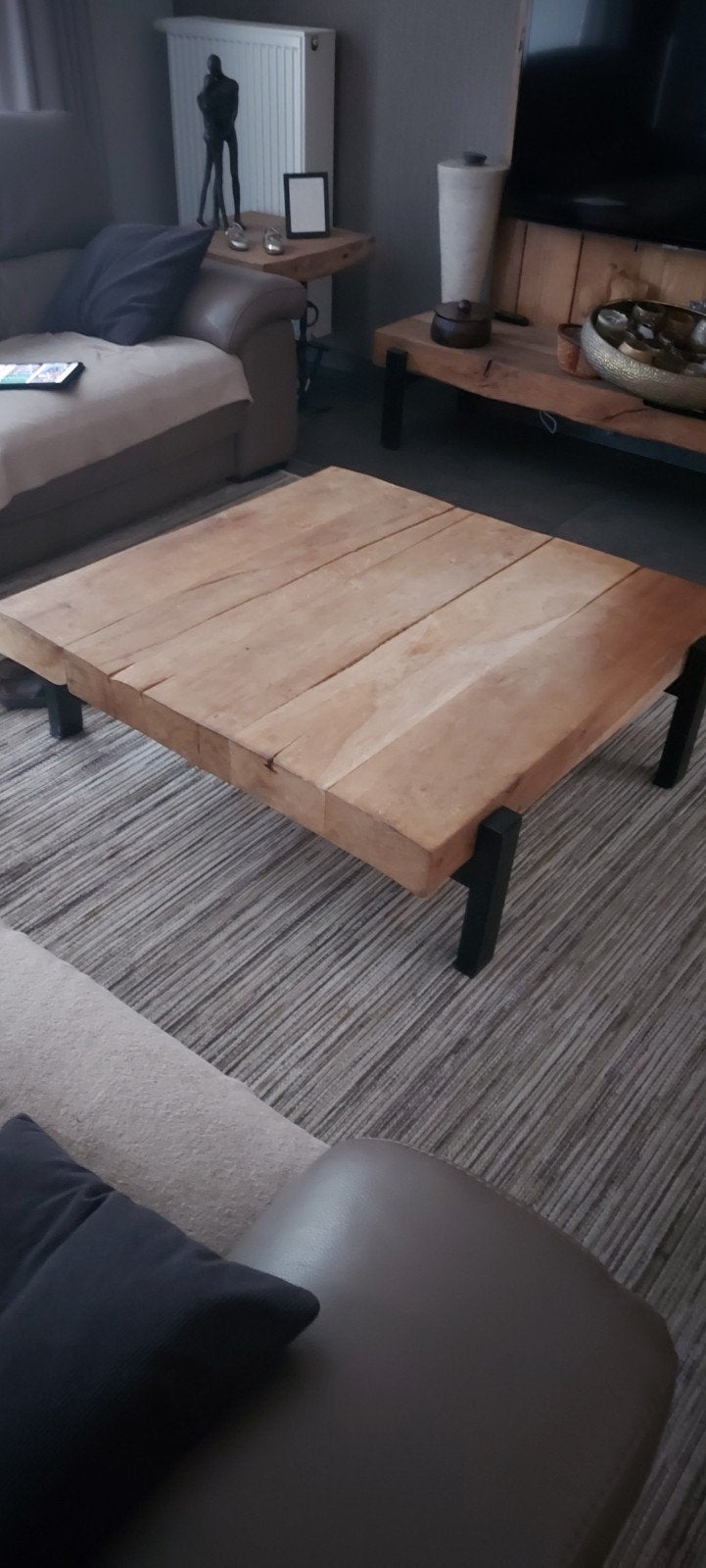 zwaar eiken salontafel, Enlèvement