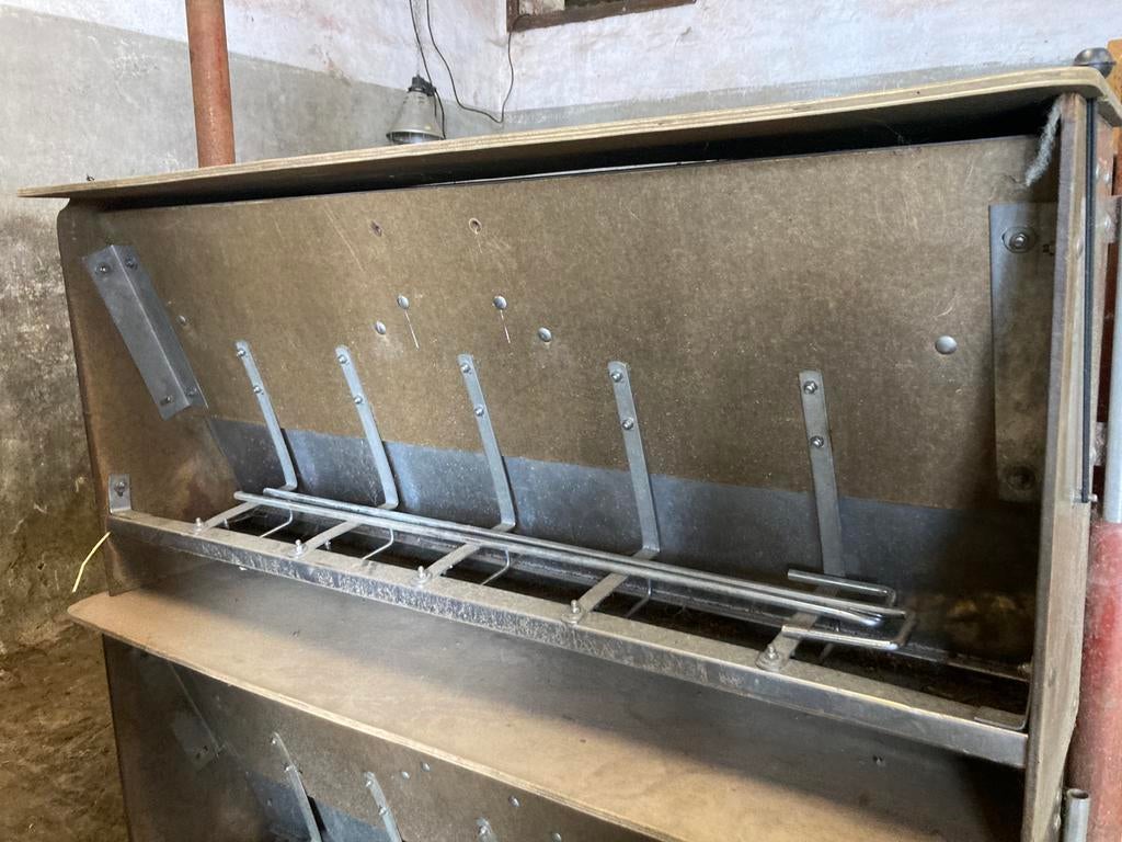 Voederbak voor schapen 2 stuks in inox