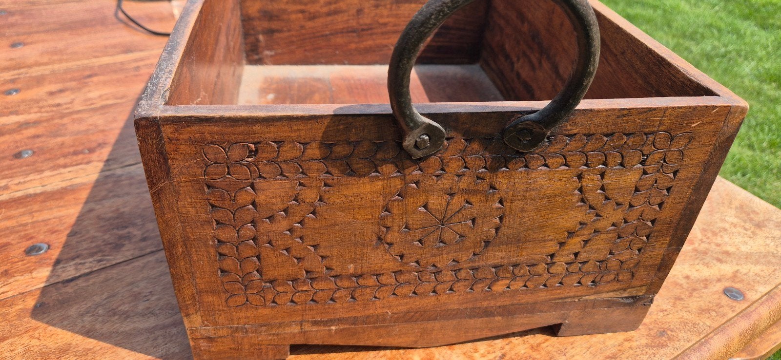 Houten bak, Ophalen