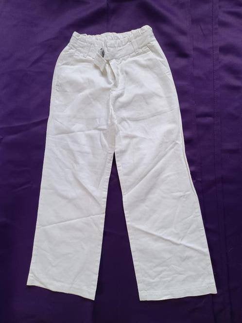 ikks, un pantalon blanc , 100% coton, taille 8 a, Enlèvement ou Envoi, Pantalon
