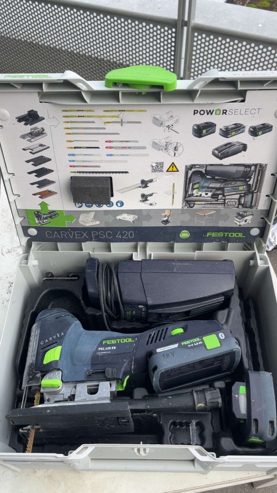 Scie sauteuse Festool Carvex PSC 420 EB - 2 Batteries - 06/2, Bricolage & Construction, Scie sauteuse