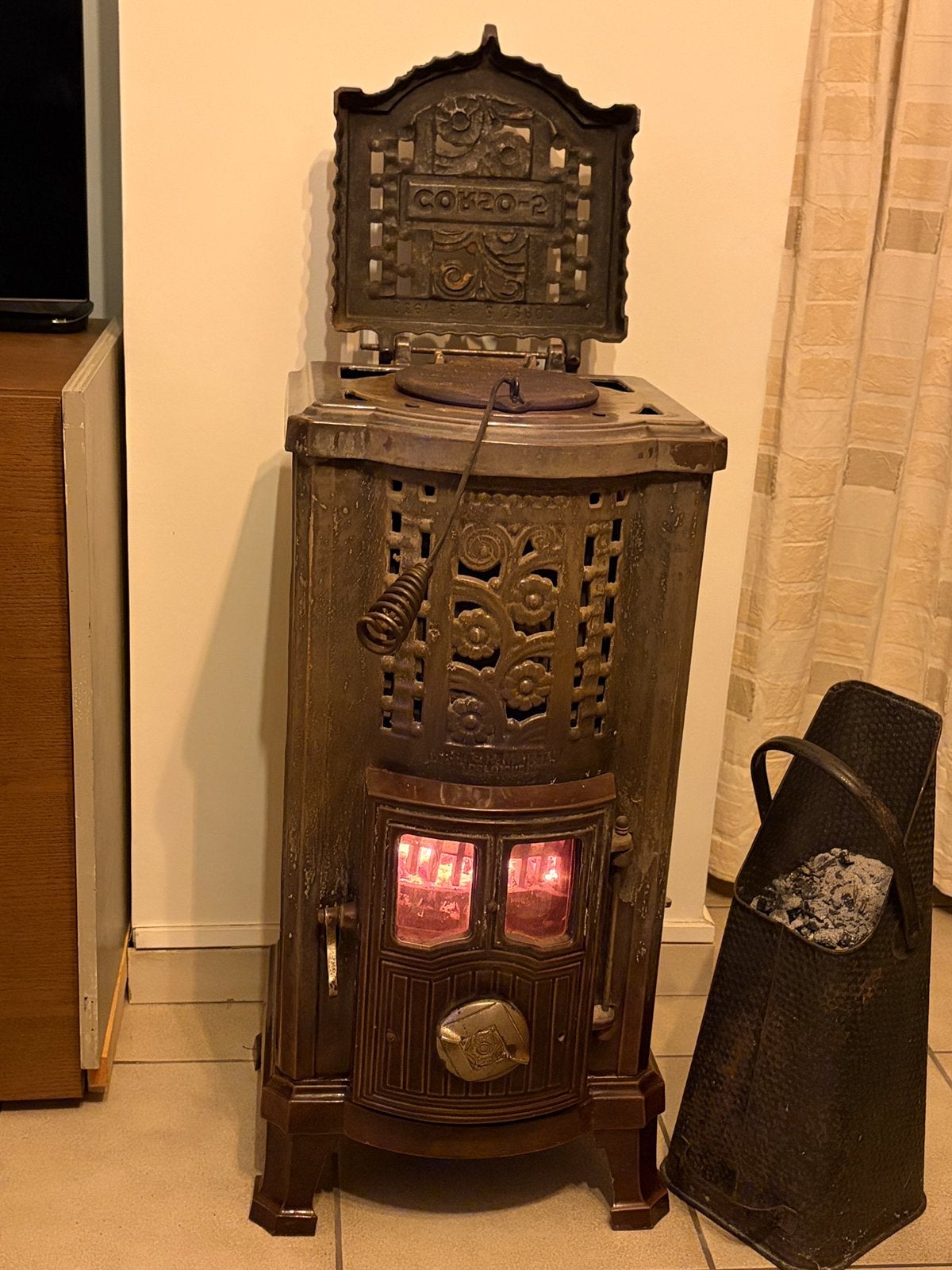 Poêle vintage de 1931, Maison & Meubles, Poêle à charbon, Enlèvement, Utilisé, Bois