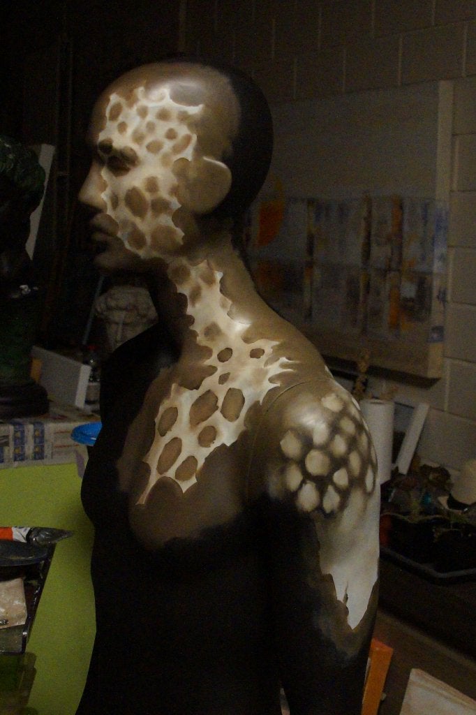 Artistieke geschilderde etalage pop.., Antiek en Kunst, Ophalen