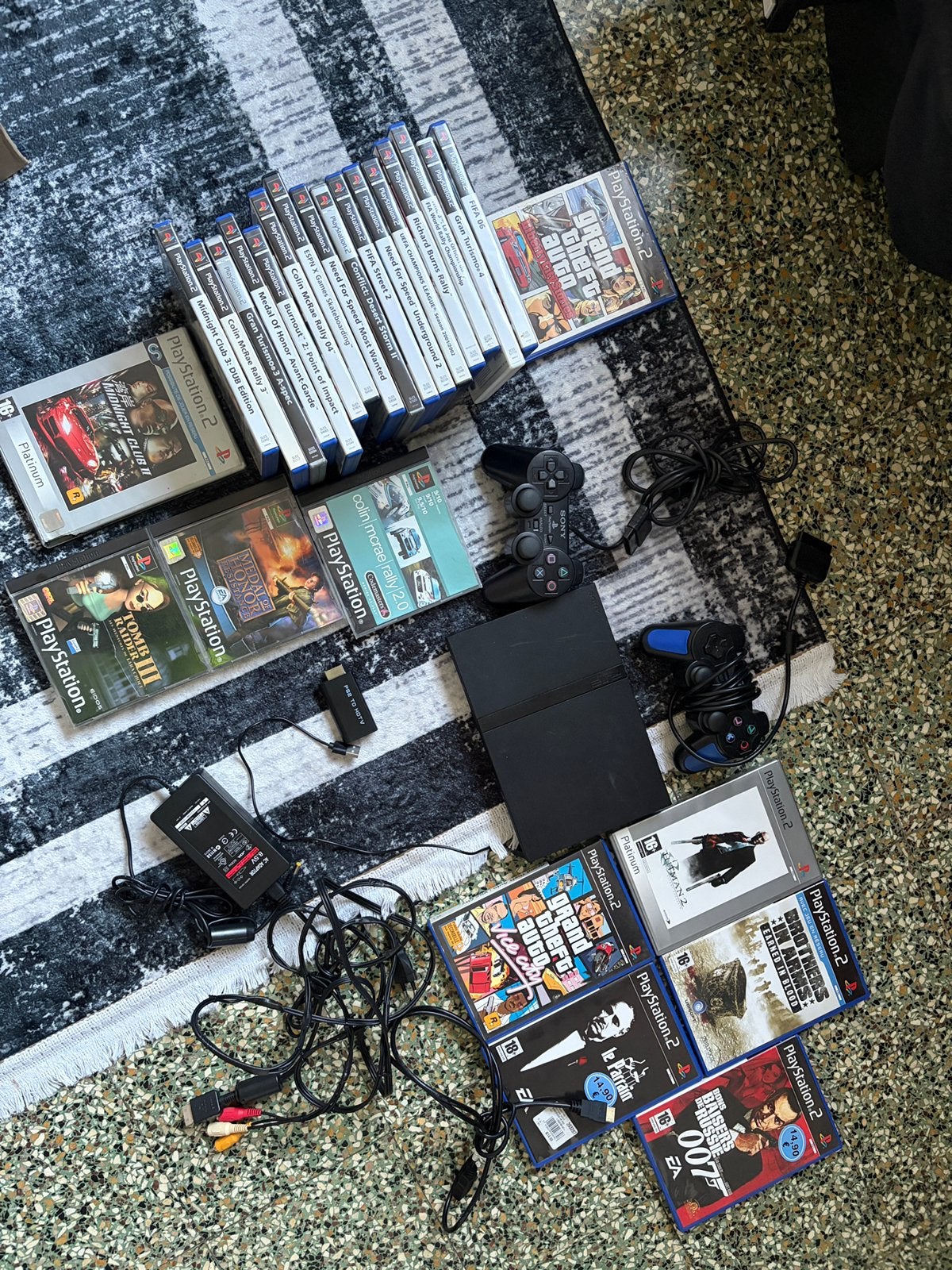 Ps2 slim met veel games, Games en Spelcomputers, Ophalen of Verzenden, Zo goed als nieuw, Slim