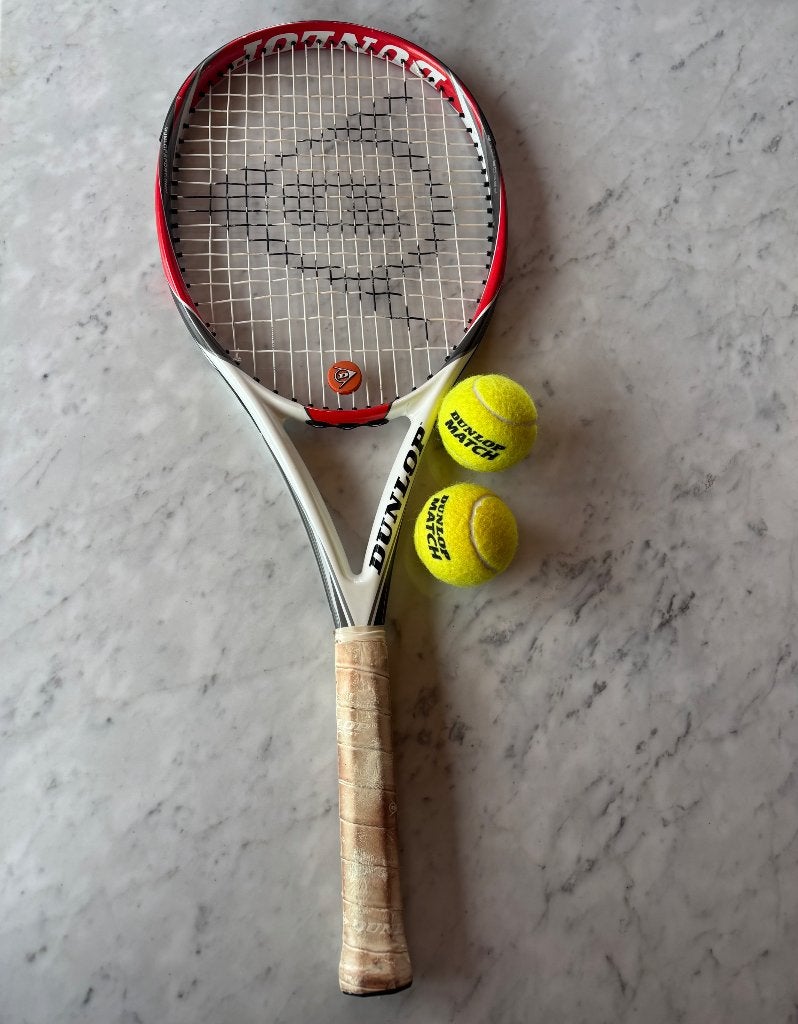 Tennisracket, Ophalen, Gebruikt, Racket, Dunlop