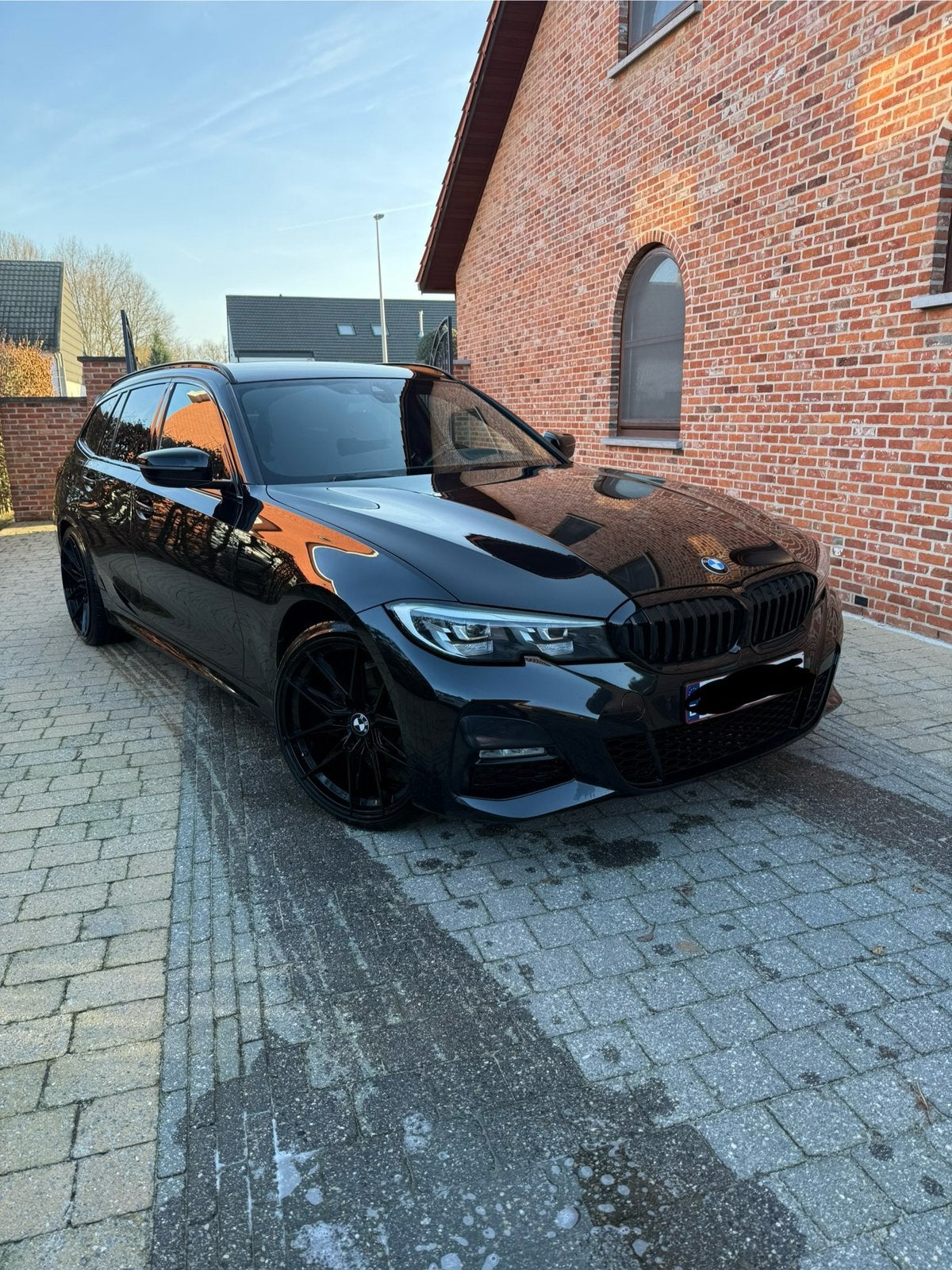 Bmw 318D touring, Auto's, Automaat, Achterwielaandrijving, 4 cilinders, Zwart