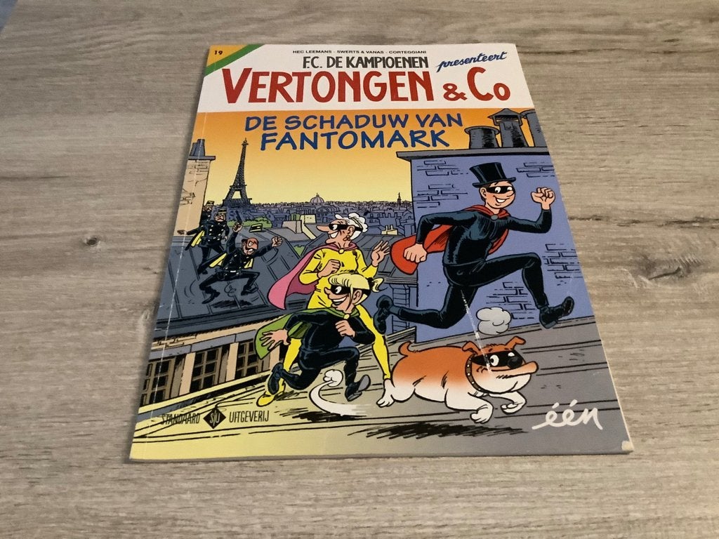 Vertongen & Co strip: De schaduw van Fantomark (2017), Eén stripboek, Hec Leemans, Ophalen of Verzenden, Zo goed als nieuw