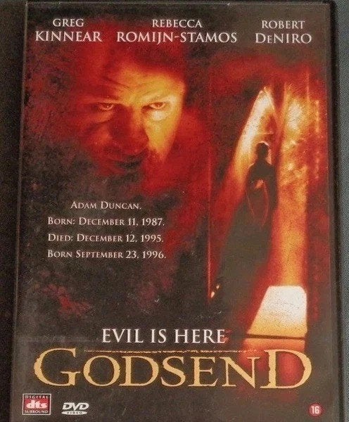 Godsend Dvd Nederlandse Ondertitels Engelse Audio, Cd's en Dvd's, Dvd's | Thrillers en Misdaad, Psychologische thriller, Vanaf 16 jaar