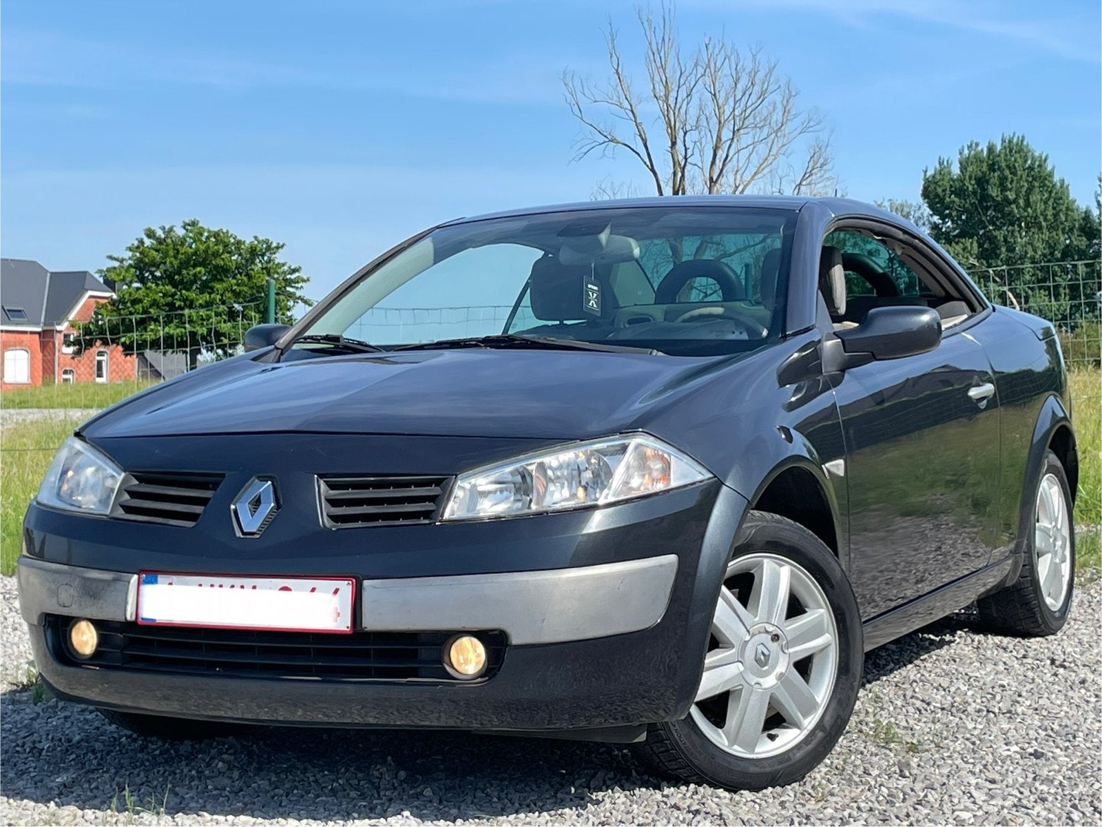Renault Megane cabriolet 1.6 Essence/ 116.000 km/ Airco, Auto's, Renault, 4 zetels, Beige, Cabriolet, Leder en Stof