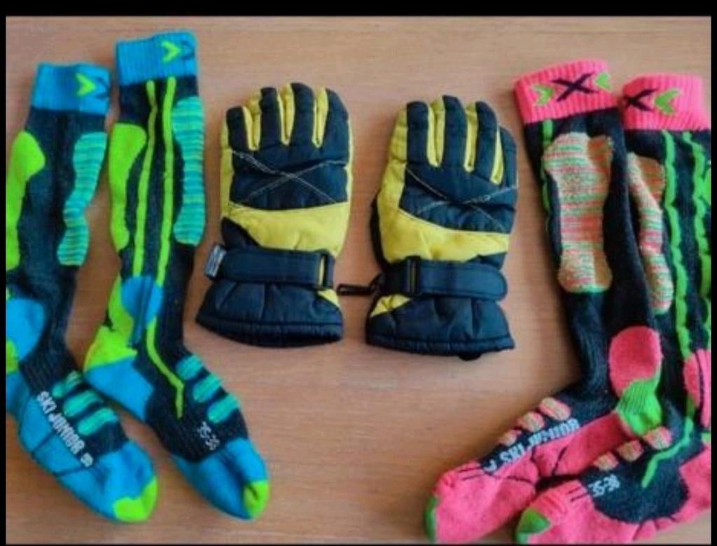 Chaussettes techniques x-socks (2 paires) + 1 p. gants ski, Ophalen, Sokken