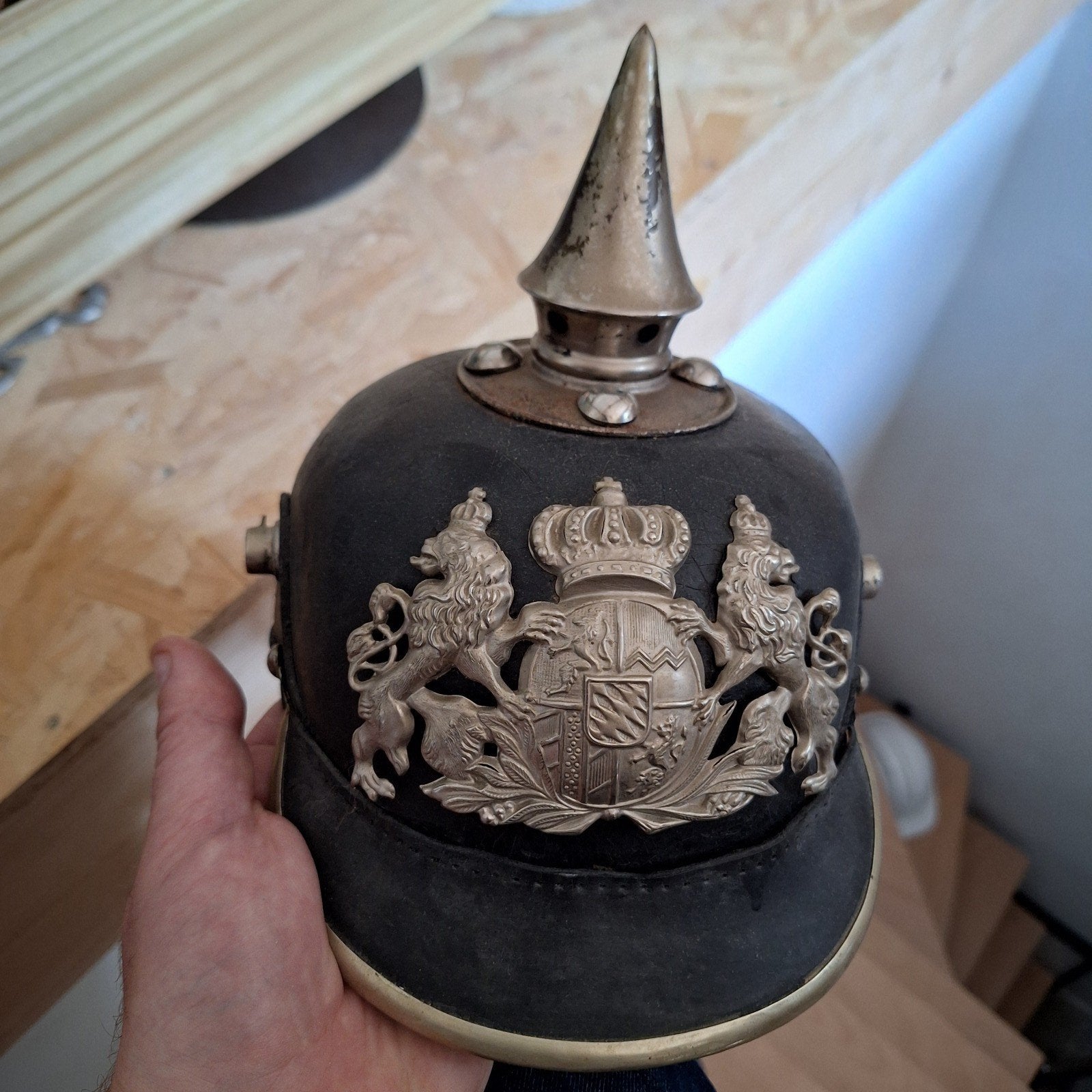 Casque a pointe allemand WW1, Enlèvement ou Envoi, Armée de terre, Casque ou Béret