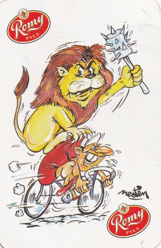B 129 / S K ROMY PILS LEEUW NESTEN, Verzamelen, Speelkaarten, Jokers en Kwartetten, Ophalen of Verzenden, Nieuw, Speelkaart(en)