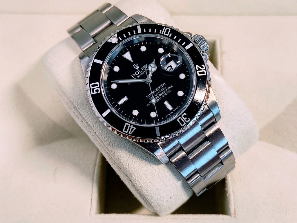 Rolex Submariner Date 40mm / 16610, Bijoux, Sacs & Beauté, Montre-bracelet, Rolex, Acier, Utilisé