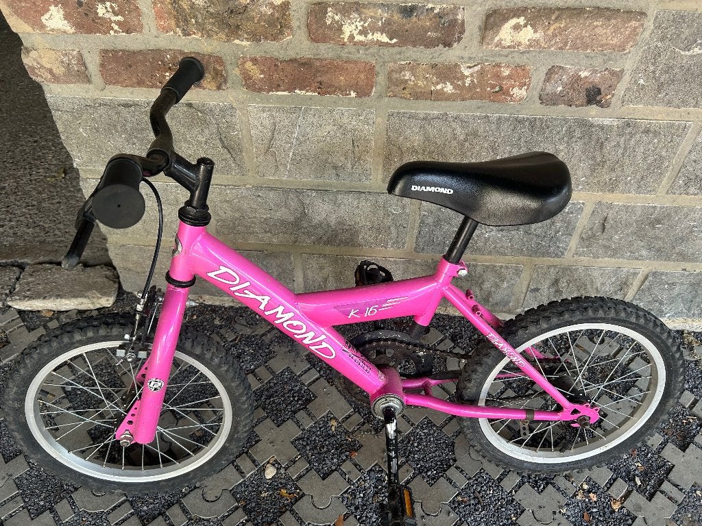 Vélo fille rose, Ophalen, Terugtraprem, Gebruikt, Handrem