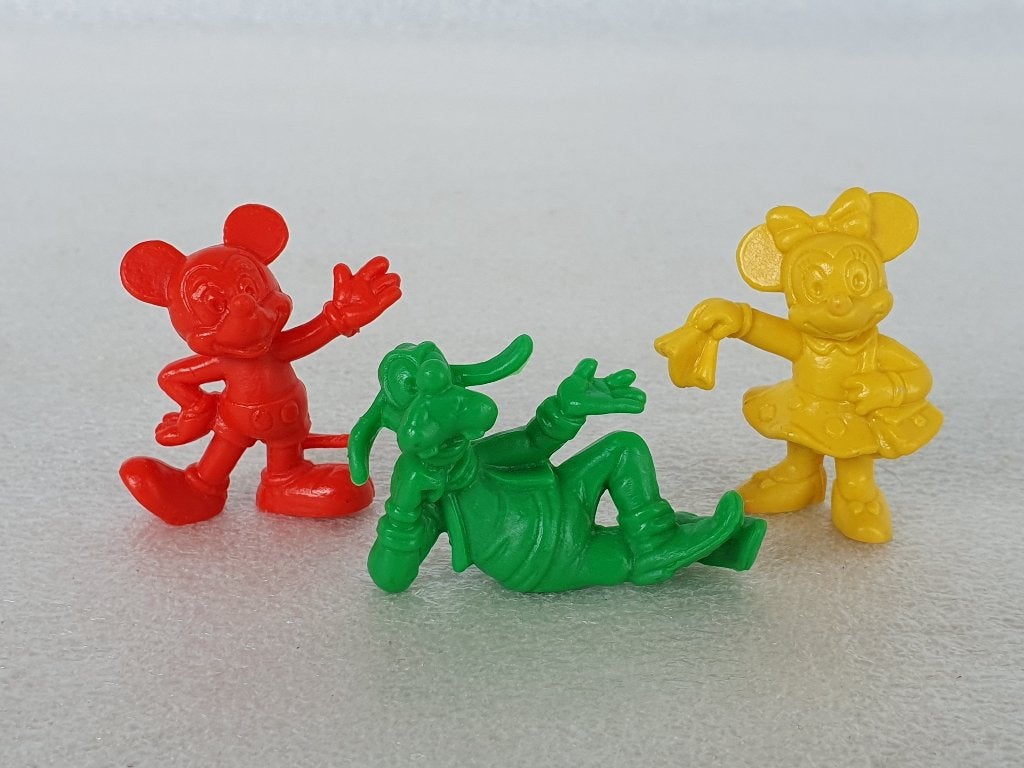 Lot van 3 Disney figuren: Mickey - Minnie - Goofy (Bully), Verzamelen, Ophalen of Verzenden, Mickey Mouse, Gebruikt, Beeldje of Figuurtje