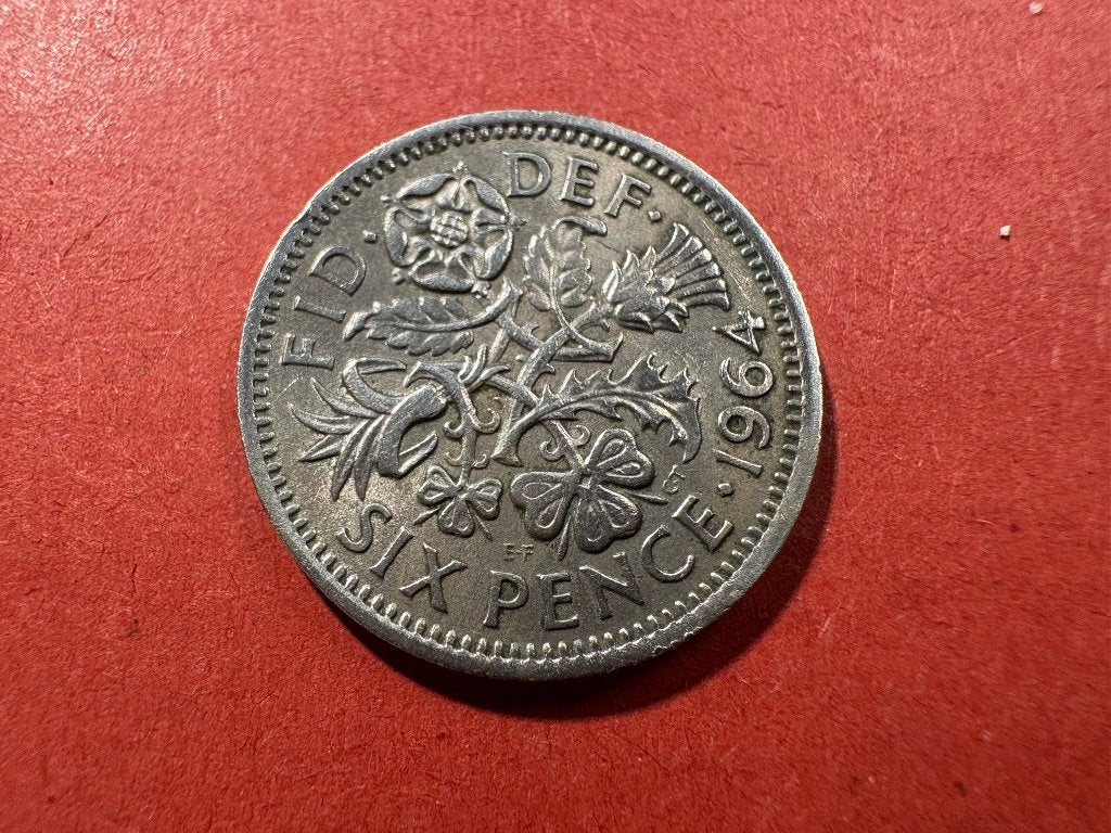 Royaume-Uni (UK) - 6 Pence 1964 (#215#), Enlèvement ou Envoi, Autres pays, Monnaie en vrac
