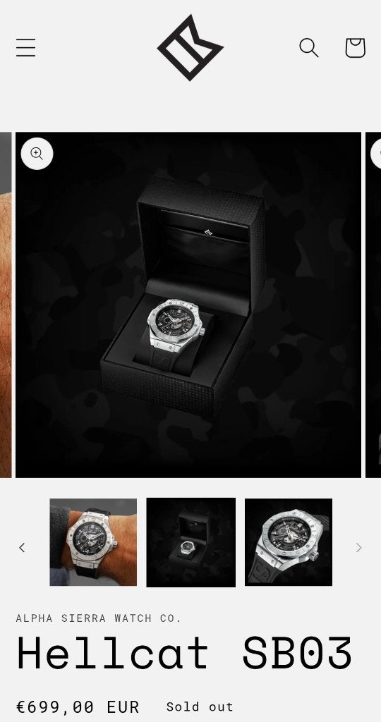 Alpha sierra horloge, Handtassen en Accessoires, Overige merken, Staal, Polshorloge, Kunststof