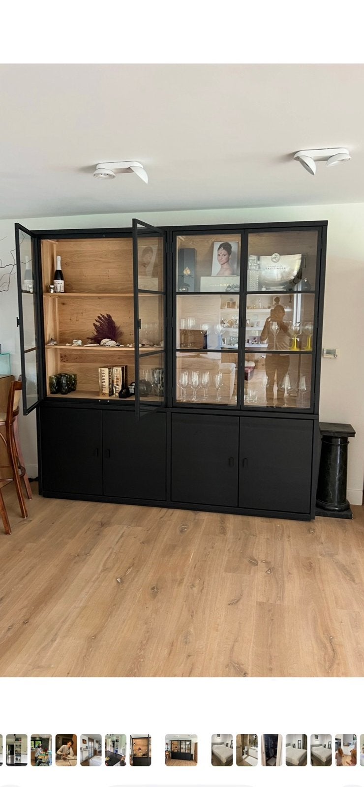 Vitrine kast, Huis en Inrichting, Ophalen, Zo goed als nieuw