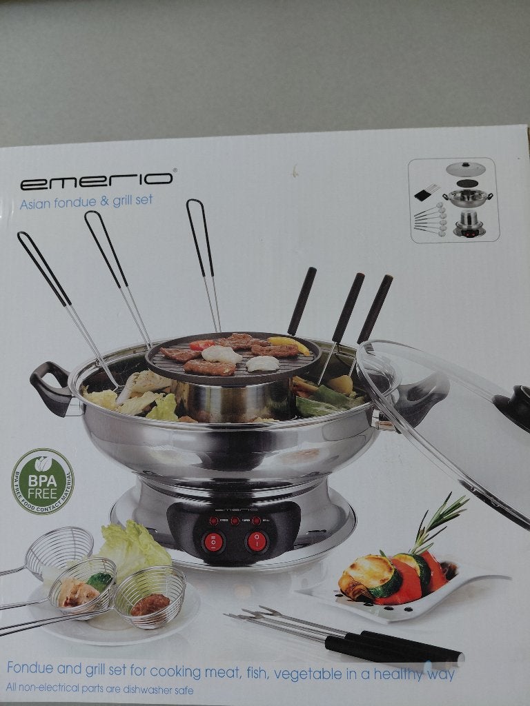 Fondue en grill set, Ophalen, Nieuw, Elektrisch