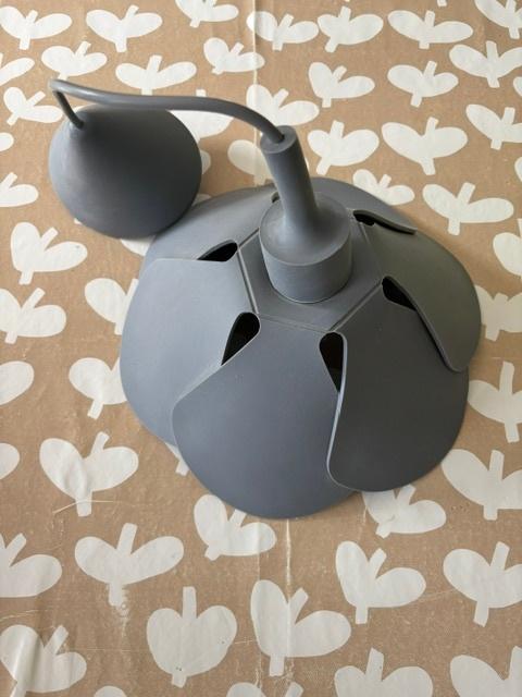 Childwood siliconen hanglamp kleur grijs of groen, Ophalen, Kunststof, Gebruikt, 50 tot 75 cm