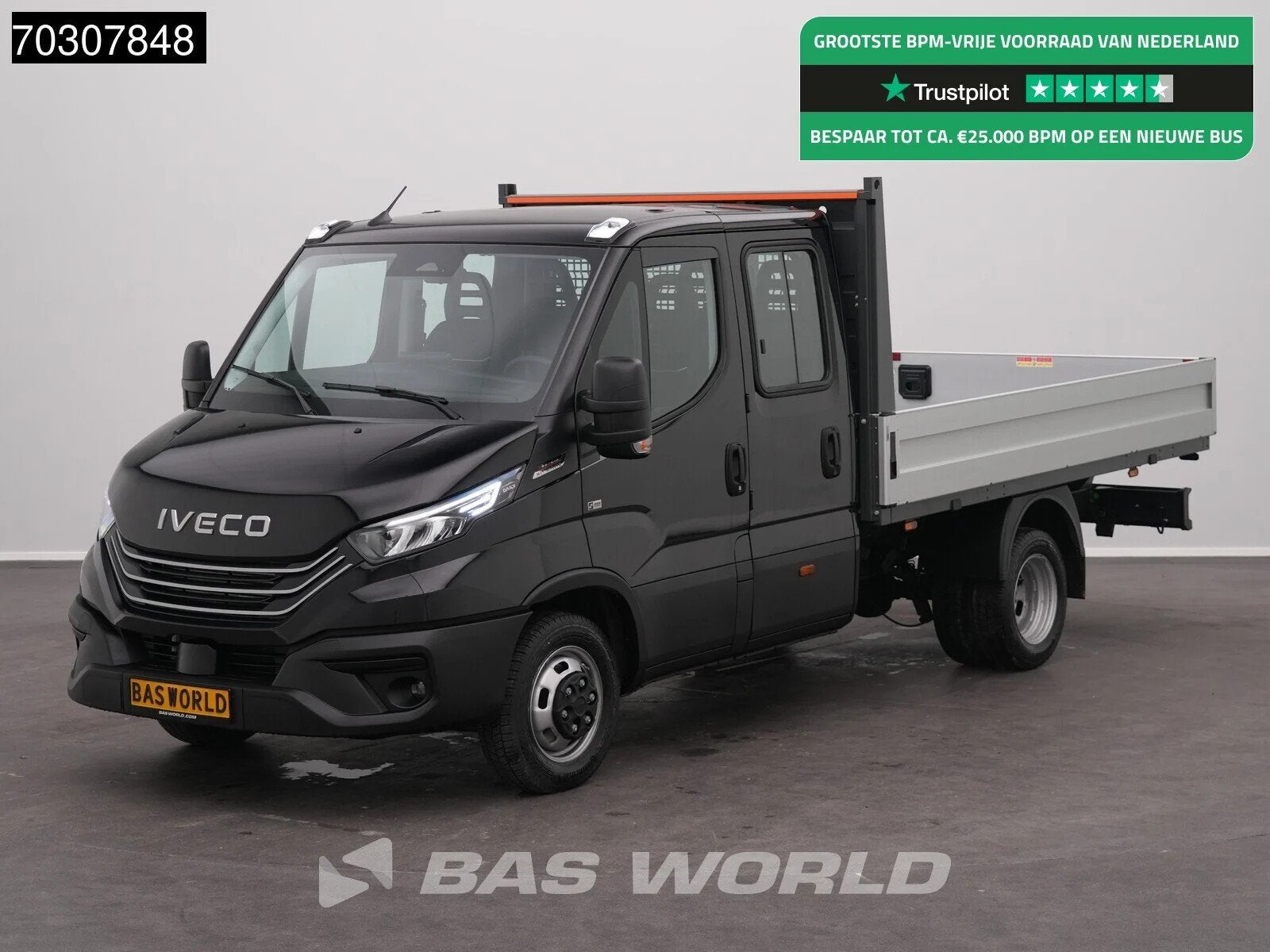 Iveco Daily 35C21 3.0L Automaat Dubbel Cabine Open Laadbak 3, Auto's, Stof, Euro 6, 4 cilinders, Iveco