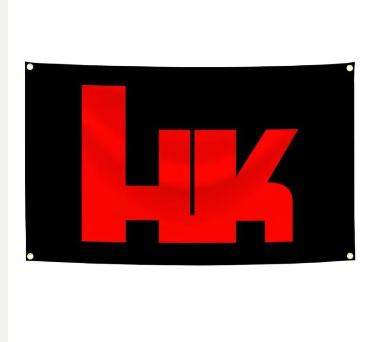 Grands drapeaux Heckler & Koch (150 x 90 cm), Enlèvement ou Envoi, Neuf