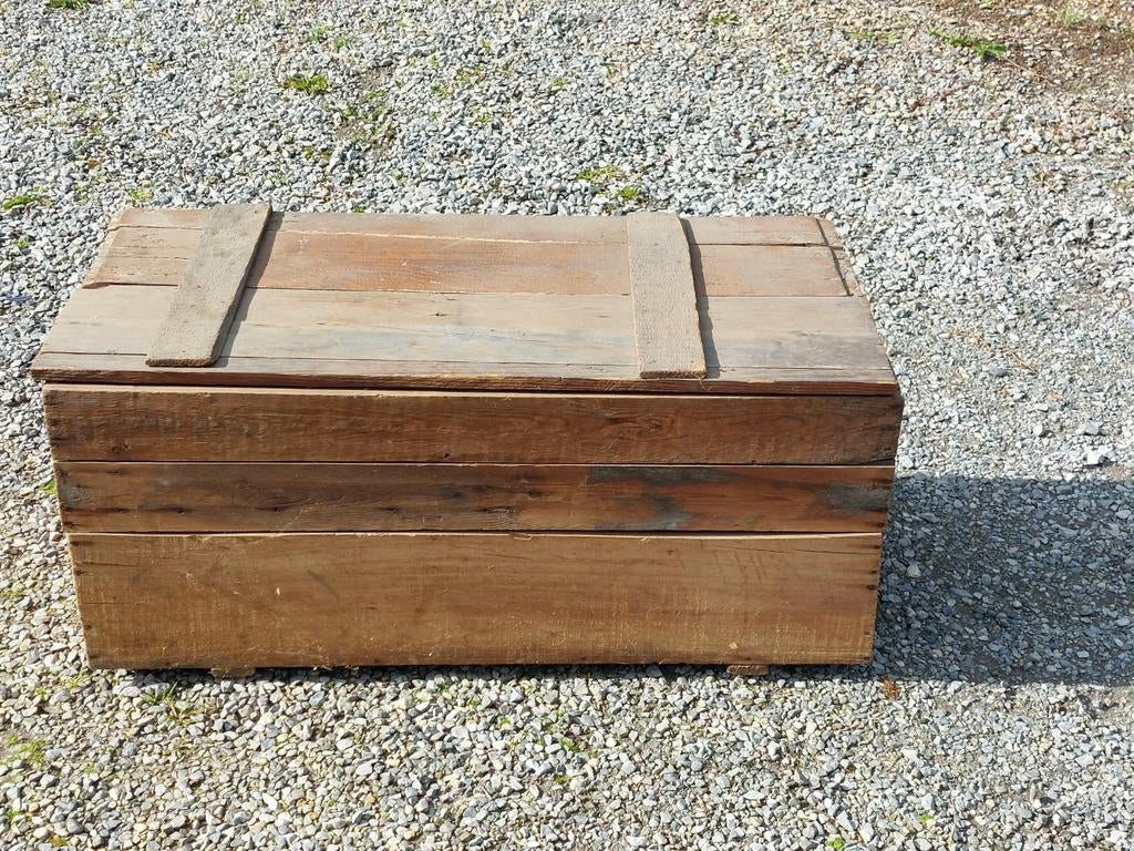 Ancien coffre en bois, Enlèvement, Utilisé, 50 à 100 cm, 50 à 75 cm