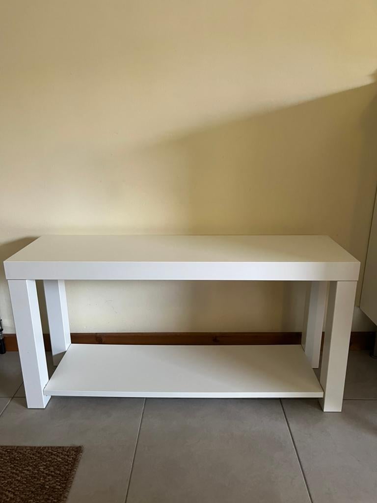 meuble TV ikea blanc, Maison & Meubles, Tables | Dessertes, Enlèvement, Utilisé, Rectangulaire