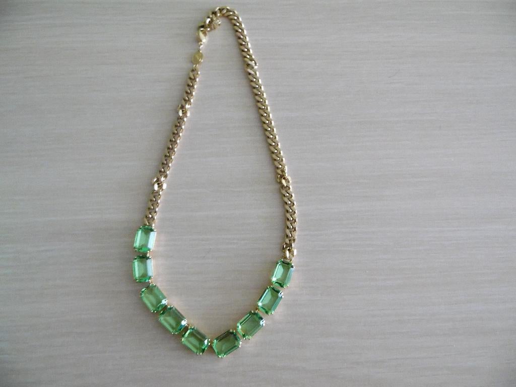 SWAROSKI MILLENIA HALSKETTING, Met kristal, Ophalen of Verzenden, Zo goed als nieuw, Groen