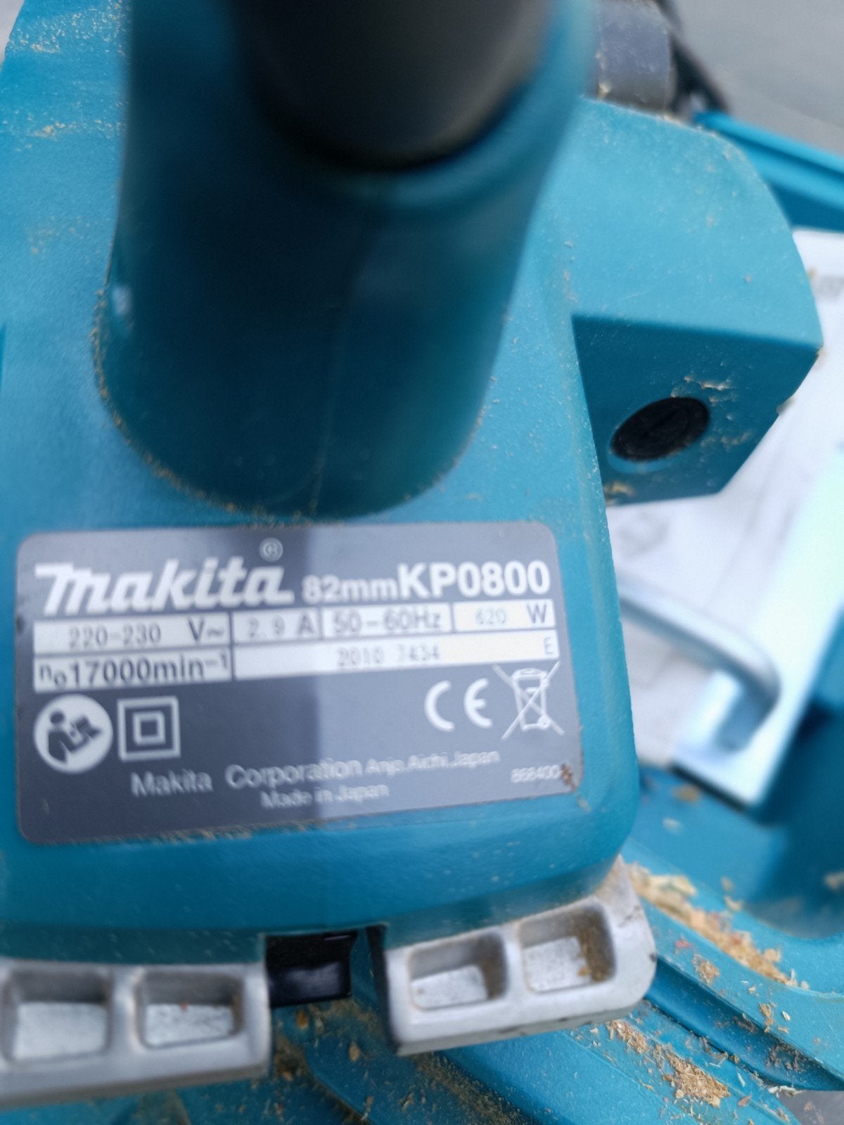 Schaaf Maschine Makita werkt heel goed nog twee mensen zijn, Enlèvement
