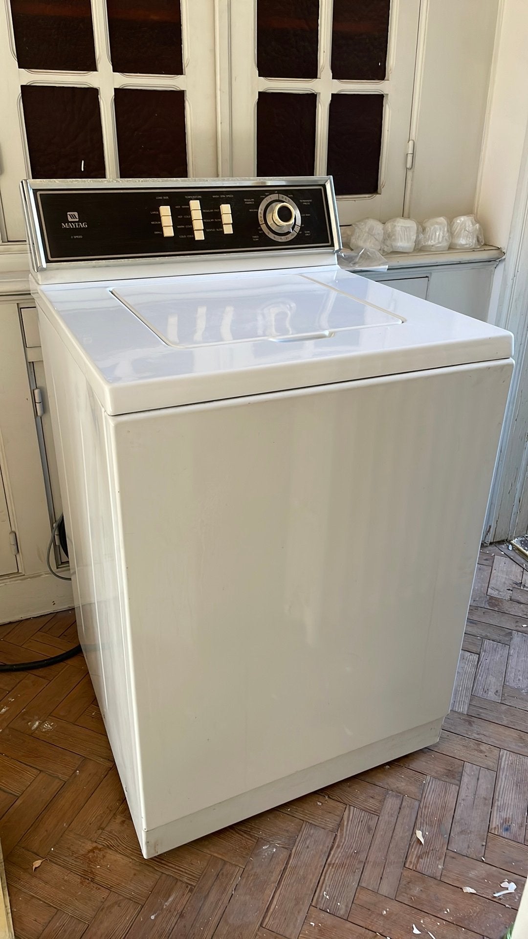 Laveuse et sécheuse Maytag vintage (fonctionne) — 1980, 6 à 8 kg, Enlèvement, 90 à 95 cm, Élévateur