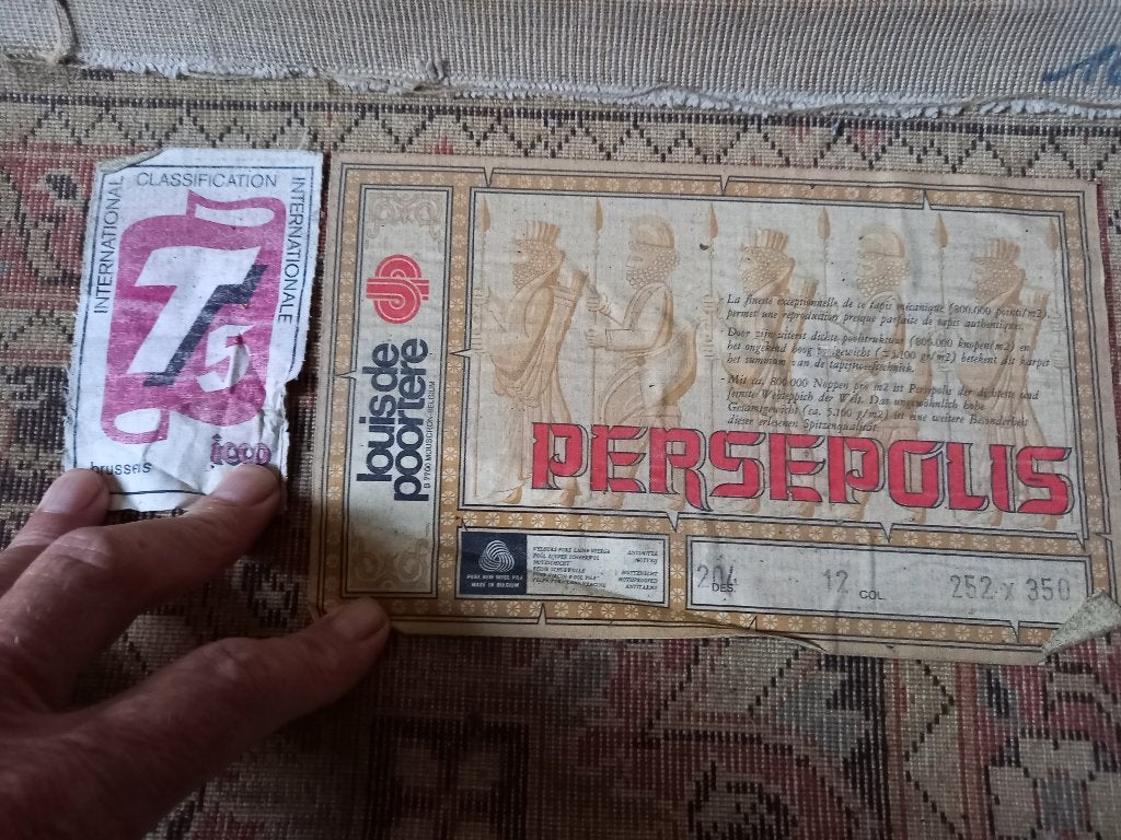 Tapijt Louis De Poortere Persepol 250 cm op 350 cm, Huis en Inrichting, Ophalen, Gebruikt, Persepol Louis De Poortere, 200 cm of meer