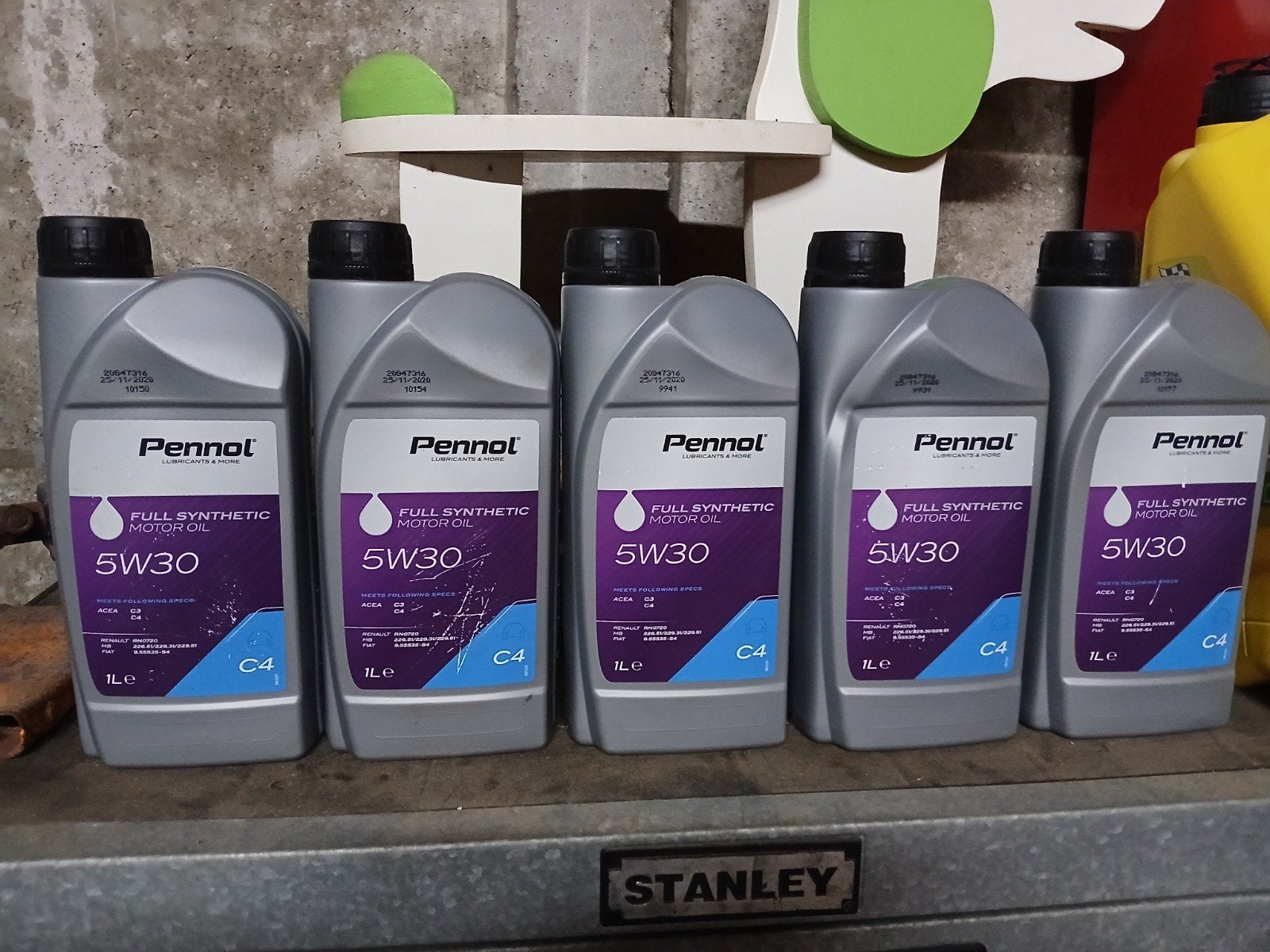 Bidons Acea C3 C4 de 5W30 1l, Enlèvement