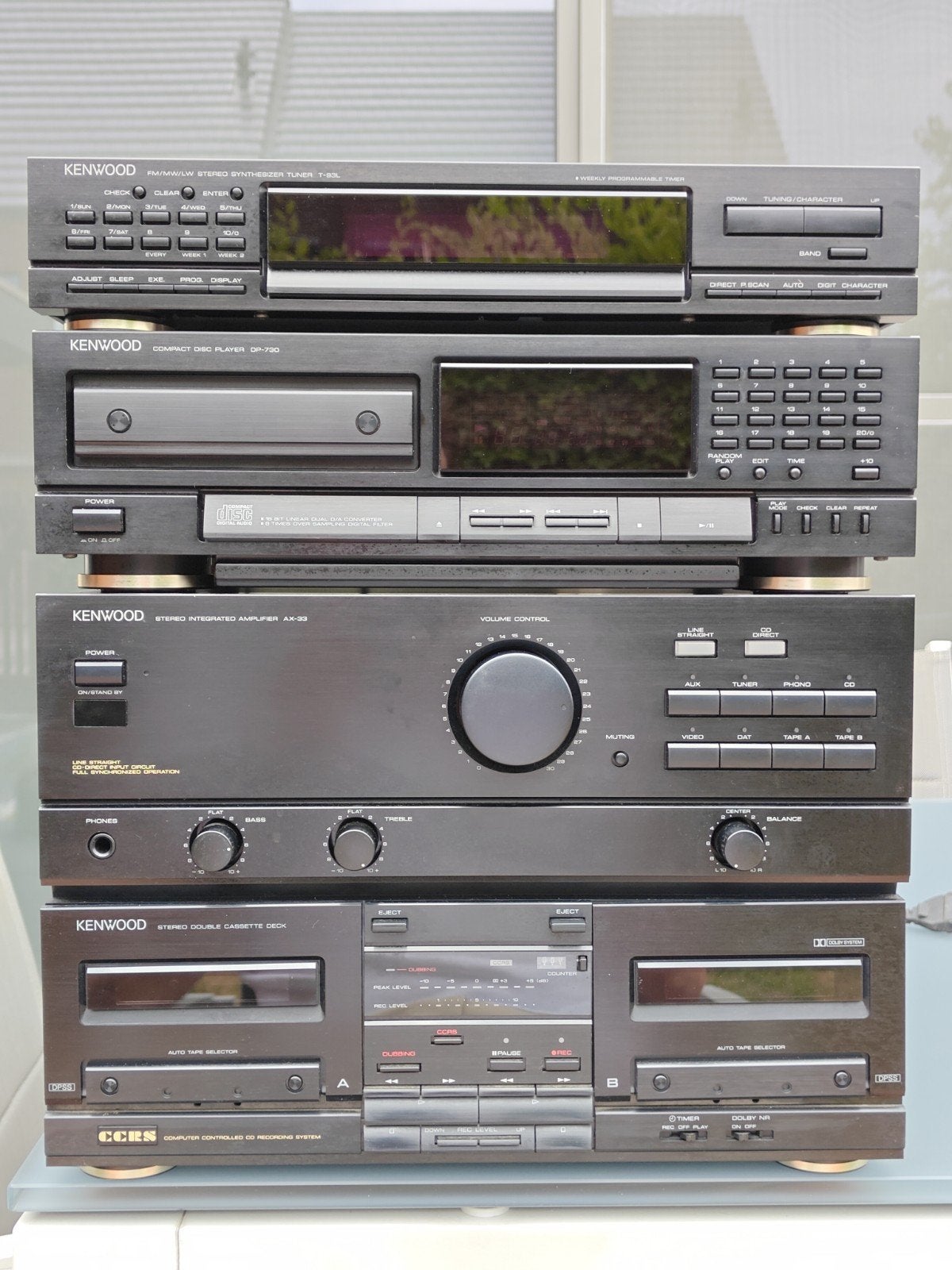 Kenwood AX33 Stereoketen, Audio, Tv en Foto, Ophalen, Gebruikt, Cassettedeck
