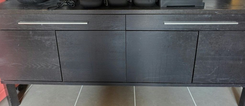 salon tafel - donker Bruin / Zwart, Ophalen, Minder dan 50 cm, Zo goed als nieuw, Eikenhout