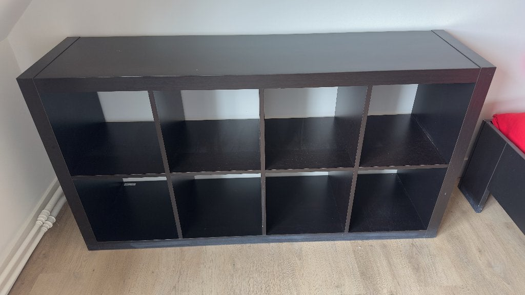 Zwarte bibliotheek, Ophalen, Gebruikt, IKEA, Zwart