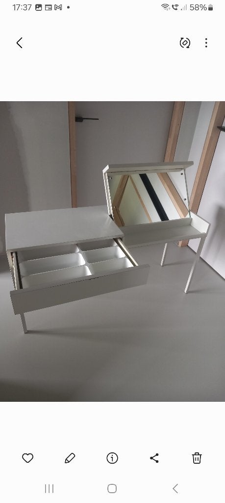 Vintage make-uptafeltje Interlübke, Ophalen, Minder dan 50 cm, Gebruikt, Minder dan 100 cm