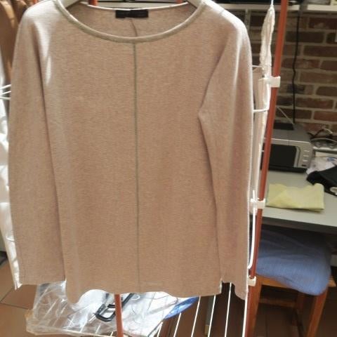 T-shirt taupe rosé Fabiana Filippi mt 38 (it 42), Maat 38/40 (M), Bruin, Nieuw, Ophalen of Verzenden