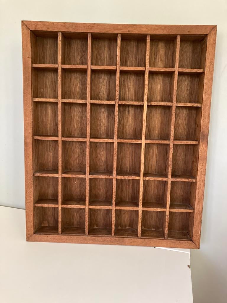 Houten collectierek voor kleine objecten, Enlèvement, Utilisé