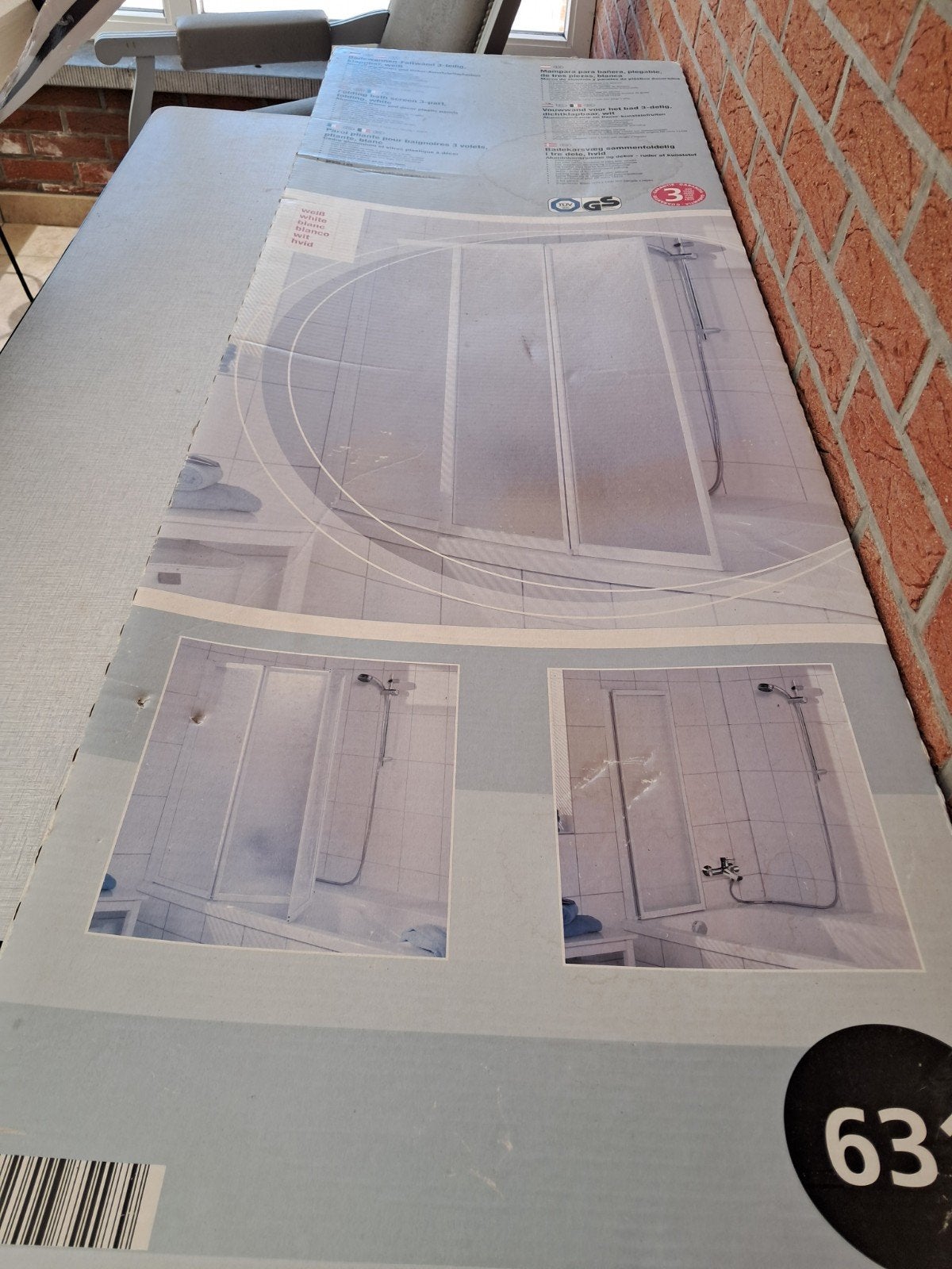douchewand, Doe-het-zelf en Bouw, Ophalen, Bad