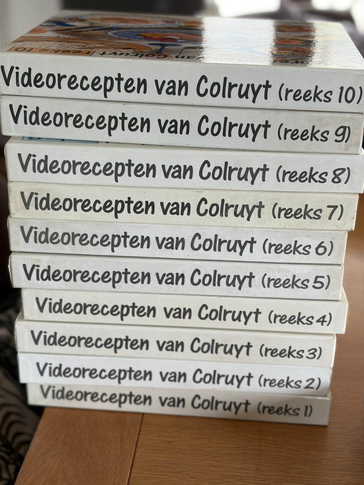 Colruyt vintage videorecepten collectie van 1 tot 10, Ophalen