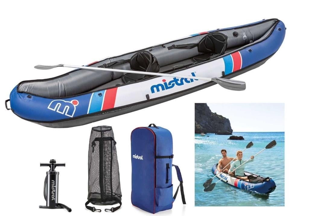 Mistral opblaasbare kajak, Watersport en Boten, Ophalen, Opblaasbaar, Nieuw, 2-persoons