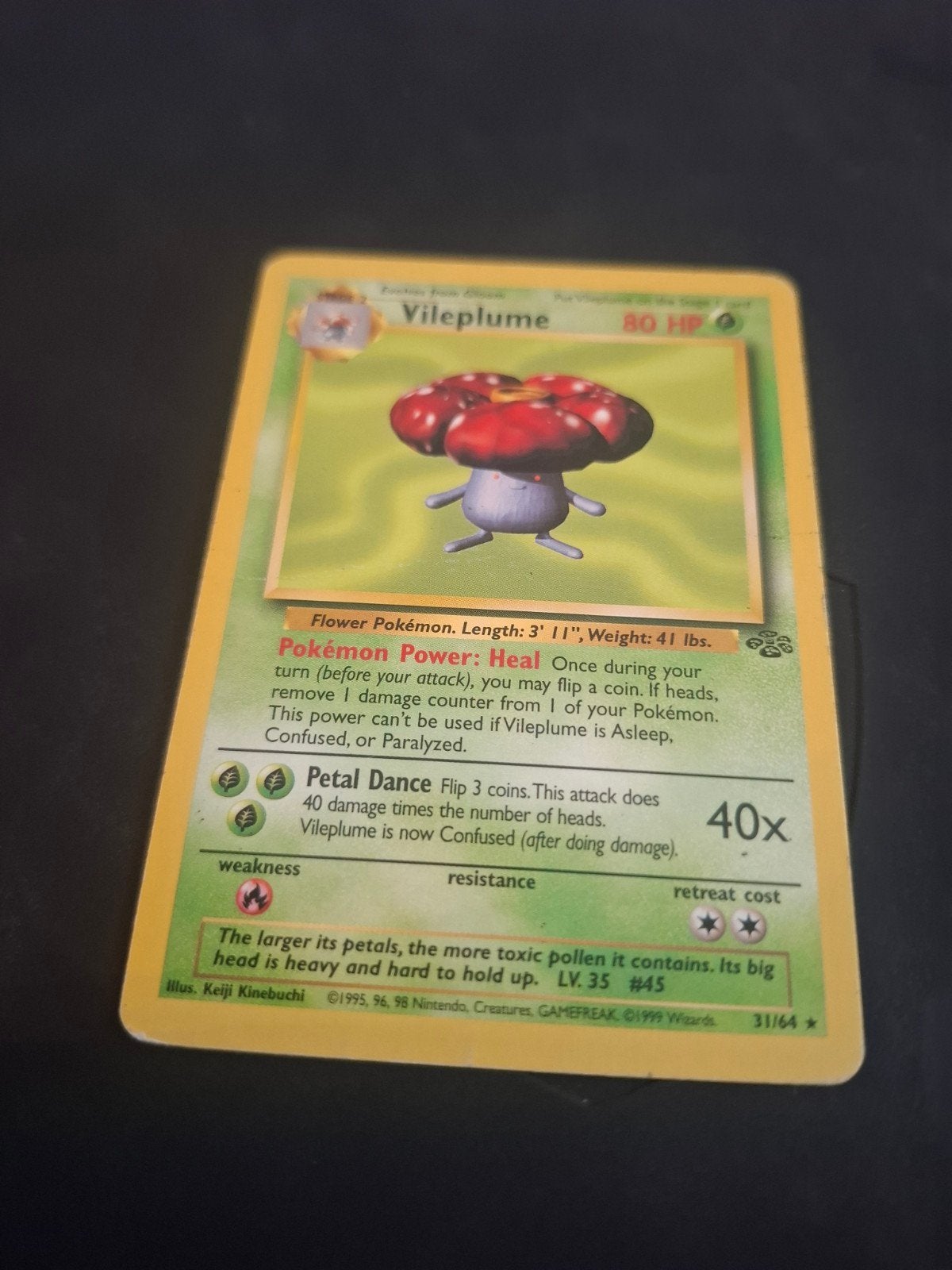 Ensemble Pokémon Vileplume 31/64 Jungle - Carte vintage, Enlèvement ou Envoi