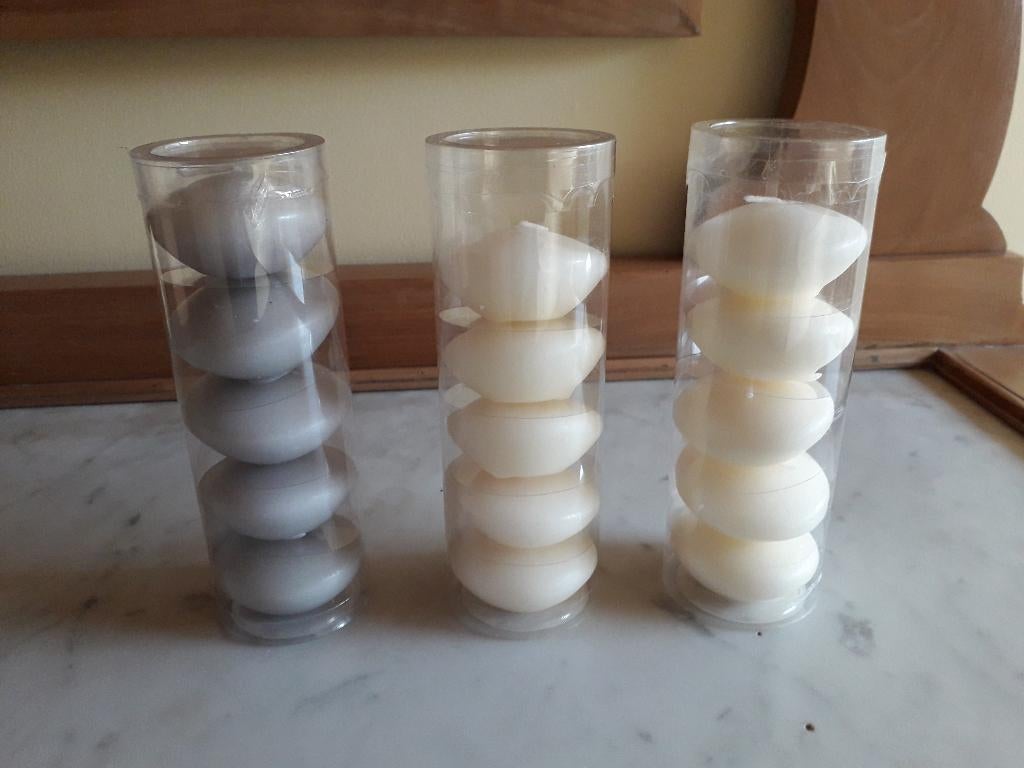 drijfkaarsjes, Blanc, Enlèvement, Bougie, Autres matériaux